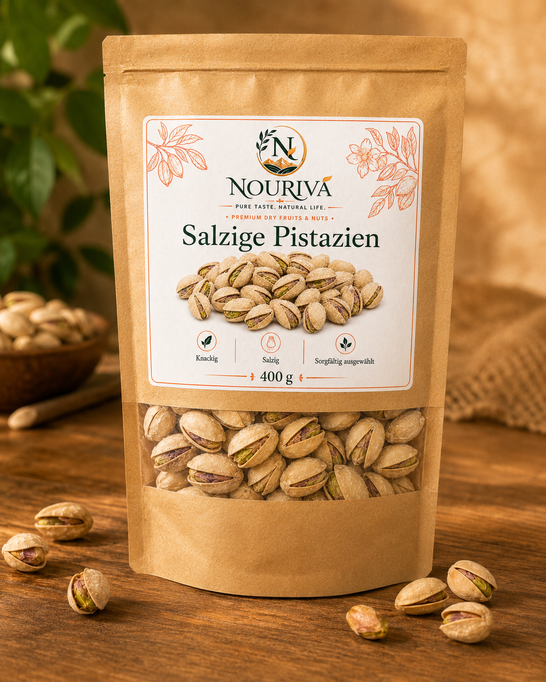 Salzige Pistazien