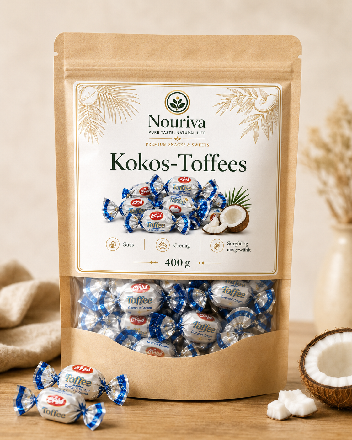 Kokos-Toffees Bonbons