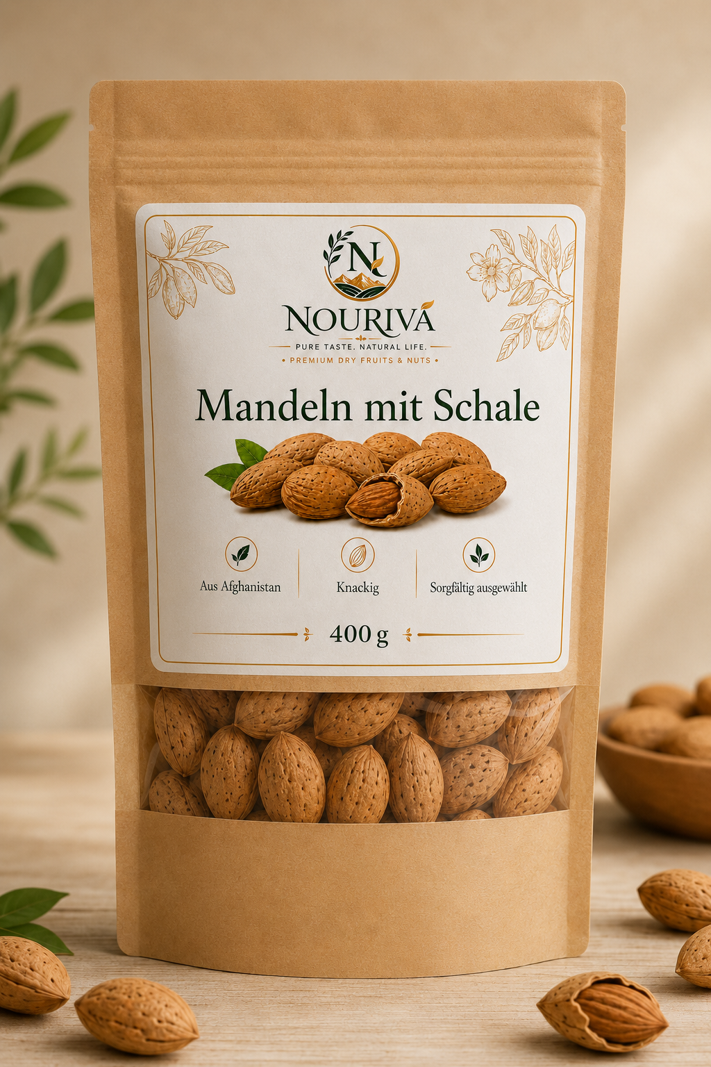 Mandeln mit Schale